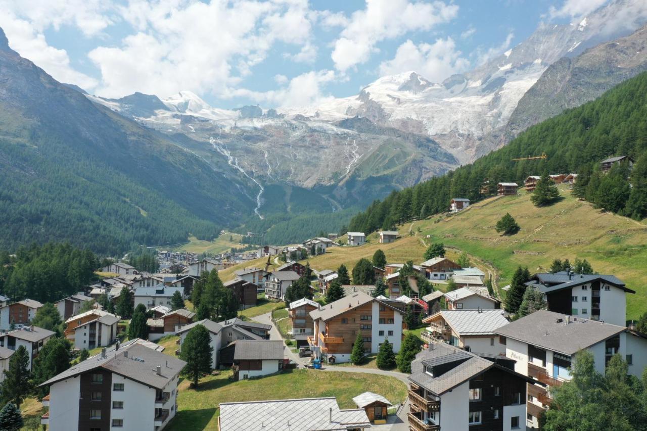 Mountain Retreat Studio: Idyllische Ferienwohnung In Saas Fee Exterior foto